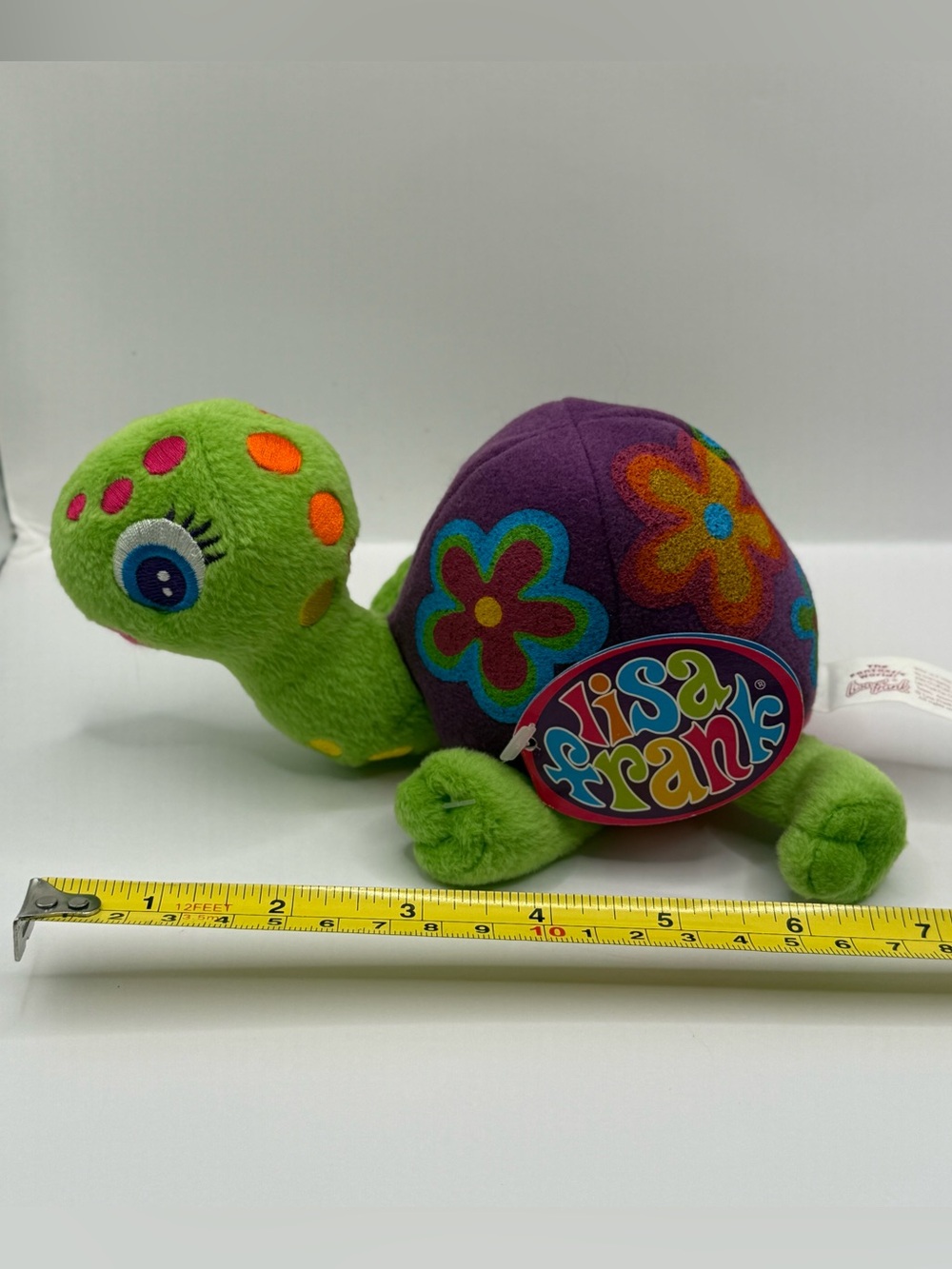 Vtg Lisa Frank Peekaboo Turtle Plush Stuffed Animal Y2K Rare NWT - Picture 5 of 7